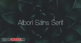 دانلود فونت انگلیسی ساده و نازک  Albori Sans-Serif
