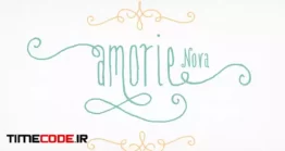 دانلود فونت انگلیسی دست نویس فانتزی Amorie Nova Font Family