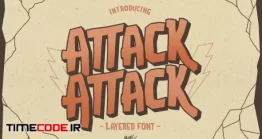دانلود فونت انگلیسی فانتزی قدیمی Attack-Attack Typeface