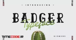 دانلود فونت انگلیسی تیتر Badger Typeface