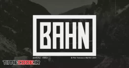 دانلود فونت انگلیسی برای تیتر BAHN Pro – FAMILY