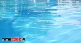 دانلود فوتیج استخر Blue Swimming Pool Surface