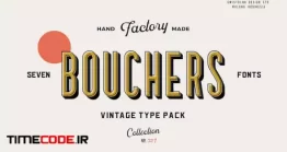 دانلود فونت انگلیسی کلاسیک Bouchers Type Collection
