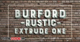دانلود فونت انگلیسی کلاسیک  Burford Rustic Extrude One