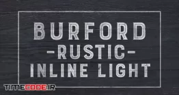 دانلود فونت انگلیسی کلاسیک  Burford Rustic Inline Light