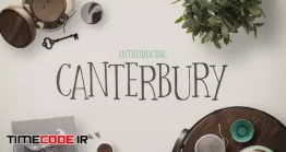 دانلود فونت انگلیسی فانتزی Canterbury Font + Bonus Mockups