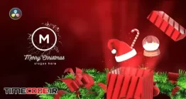 دانلود پروژه آماده داوینچی ریزالو : لوگو موشن کریسمس Christmas Gift Box Logo Reveal