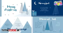 دانلود پروژه آماده فاینال کات پرو : تایپوگرافی کریسمس Christmas Typography Slides