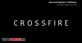 دانلود فونت انگلیسی ساده و مدرن  Crossfire – Modern Typeface + WebFont