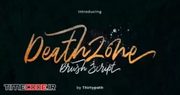 دانلود فونت انگلیسی دست نویس  Death Zone Typeface