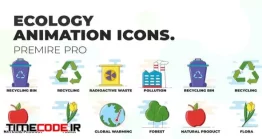 دانلود پروژه MOGRT پریمیر : آیکون انیمیشن محیط زیست Ecology – Animation Icons