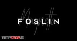 دانلود فونت انگلیسی گرافیکی به سبک امضا FOSLIN & MAGNETTA – Luxury / Signature Font Duo