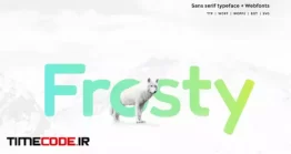 دانلود فونت انگلیسی مدرن و ساده  Frosty – Modern Typeface + WebFonts