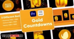 دانلود پروژه آماده پریمیر : شمارش معکوس طلایی Gold Countdown