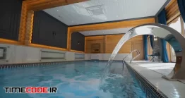 دانلود فوتیج استخر Interior Of Wellness And Spa Swimming Pool