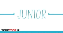دانلود فونت انگلیسی ساده باریک  Junior – Line Font