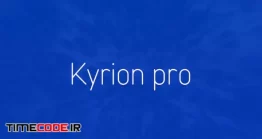 دانلود فونت انگلیسی ساده و مدرن  Kyrion Pro Typeface + Web Fonts