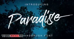 دانلود فونت انگلیسی شکسته  Paradise Typeface