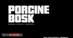 porcine bosk modern typeface webfont 36942 21 04 376