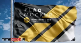 دانلود موکاپ پرچم Realistic Flag Mock-Up Template