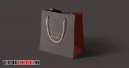 دانلود موکاپ شاپینگ بگ مقوایی Realistic Shopping Bag Mockup