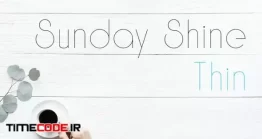 دانلود فونت انگلیسی نازک Sunday Shine – Thin