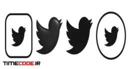 دانلود آیکون توئیتر Twitter Logo