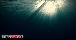 دانلود فوتیج تابش نور خورشید زیر اقیانوس Underwater Ocean Waves Vibrate