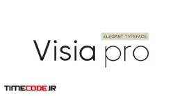 دانلود فونت انگلیسی ساده و شیک  VISIA Pro – Elegant Geometric Typeface + Web Fonts