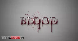 دانلود پروژه آماده افتر افکت : تایتل خون Dripping Blood Titles
