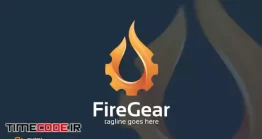 دانلود فایل لایه باز لوگو قطره دنده دار Fire Gear – Logo Template