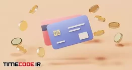 دانلود انیمیشن کارت اعتباری Loop Animation Of Bank Card