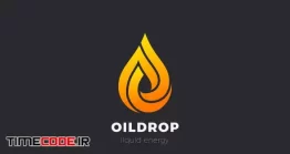 دانلود فایل لایه باز لوگو قطره Oil Liquid Drop Droplet Logo Design Swirl Style