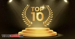 دانلود وکتور تاپ تن Top 10 Best Podium Award