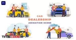 دانلود پروژه آماده پریمیر : موشن گرافیک خرید و فروش ماشین Car Dealership Explainer Animation Scene