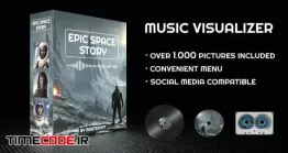 دانلود پروژه آماده افتر افکت : اکولایزر فضایی Epic Space Story Music Visualizer