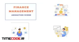 دانلود پروژه آماده افتر افکت : موشن گرافیک مدیریت مالی Finance Management Explainer Animation Scene