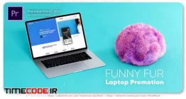 دانلود پروژه آماده پریمیر : معرفی وب سایت Funny Fur Website Laptop Promo