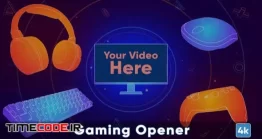 دانلود پروژه آماده افتر افکت : اینترو گیمینگ Gaming Opener