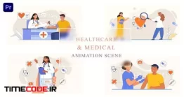 دانلود پروژه آماده پریمیر : موشن گرافیک پزشکی Healthcare Medical Animation Scene