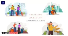 دانلود پروژه آماده پریمیر : موشن گرافیک گردشگری و سفر Holiday Vacation Travelling Animation Scene