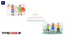 دانلود پروژه آماده پریمیر : موشن گرافیک فعالیت کودکان Kids Fun Activity Animation Scene