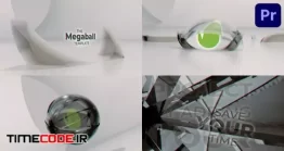 دانلود پروژه آماده پریمیر : لوگو موشن توپ شیشه ای Megaball For Premiere Pro