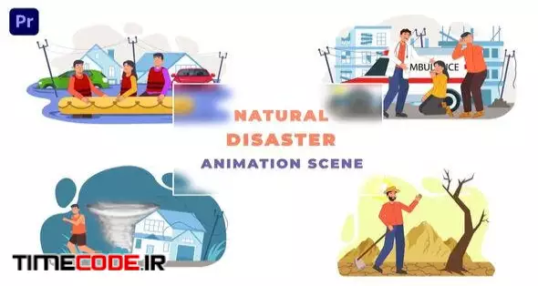 دانلود پروژه آماده پریمیر : موشن گرافیک بلایای طبیعی Natural Disaster ...