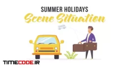 دانلود پروژه آماده افتر افکت : موشن گرافیک تعطیلات تابستان Summer Holidays