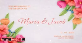 دانلود پروژه آماده افتر افکت : کارت دعوت عروسی Wedding Invitation Intro