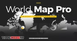 دانلود پروژه MOGRT پریمیر : نقشه جهان  World Map Pro / Infographics