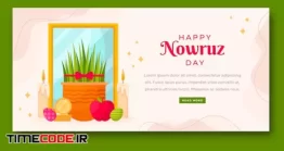 دانلود بنر تبریک عید نوروز Nowruz Horizontal Banner