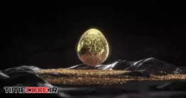 دانلود پروژه آماده افتر افکت : لوگو موشن تخم مرغ طلایی Golden Egg Reveal