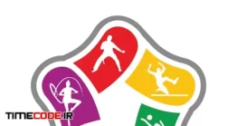 دانلود فایل لوگو آماده باشگاه ورزشی Vector Logo For Children Sports School